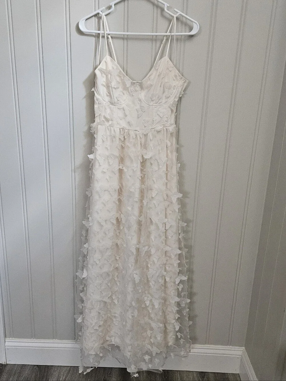 Thirty-Thirty Butterfly Tulle Ivory Dress Size Small